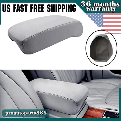 For  2001 2002 2003-2006 Lexus LS430 Center Console Lid Armrest Vinyl Cover Gray Foto 1 de 4