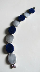 Kollmar & Jourdan Armband 925 Silber Lapislazuli bracelet - Picture 1 of 12