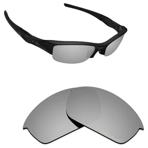 Hawkry SaltWater Proof Silver Replacement Lenses for-Oakley Flak Jacket - Picture 1 of 3