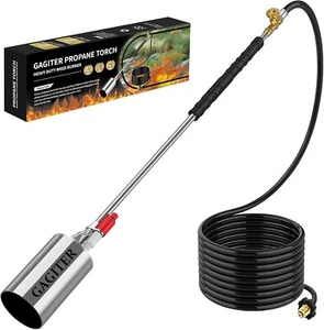 Propane Torch Weed Burner Kit,Blow Torch High Output 2,400,000 BTU,Charcoal - Picture 1 of 7