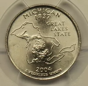2004 D Michigan State Quarter PCGS MS68, Free Shipping - Picture 1 of 4