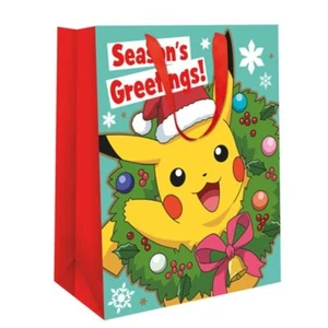 Pokemon Christmas Gift Bag, Size Medium, Official Product FSC accredited - Picture 1 of 2