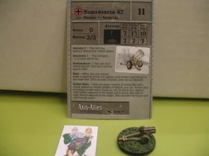 =Axis & Allies RESERVES Nebelwerfer 42 con tarjeta 27/45 = - Imagen 1 de 1