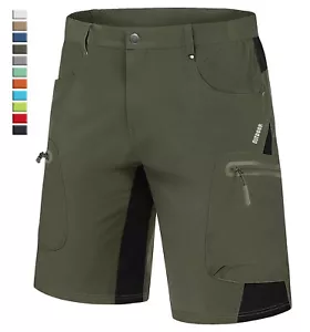 Men's Hiking Cargo Shorts Summer Quick Dry Shorts Gym Workout Lightweight pants - Picture 1 of 116