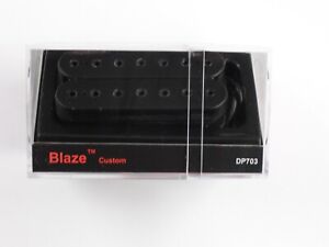 DiMarzio Blaze Custom 7 String Bridge Humbucker Black W/Black Poles DP 703