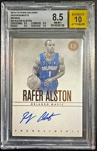 RAFER ALSTON 2018-19 Panini Encased Endorsements FOTL Bronze Auto 09/12 BGS 8.5 - Picture 1 of 2