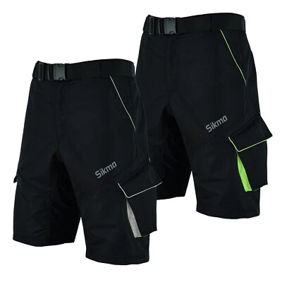 MTB Shorts Padded Liner summer legging causal Cycling  6 POCKETS Cargo bottom - Image 1 of 4