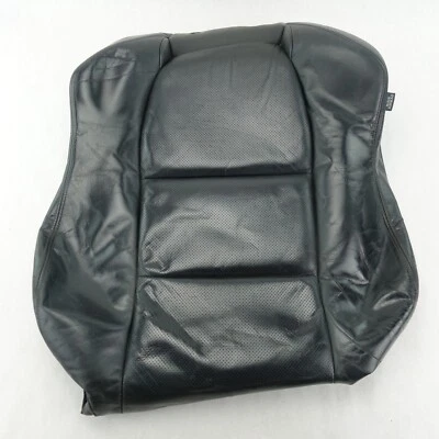 2004 2005 2006 Acura TL Driver Left Upper Backrest Cover Skin Black Leather - Image 1 of 4