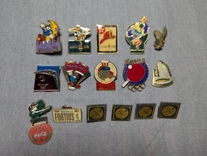 Lot of 16 Lapel Tie Hate Pins Olympics Atlanta Sydney Republican Baseball Pony - Picture 1 of 10