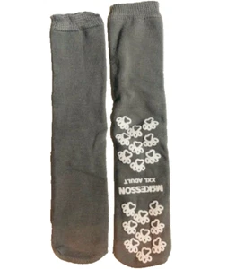 4 Pair XXL Non Skid Hospital Travel Slipper Socks Grey ** Fast Free Shipping!! - Picture 1 of 6