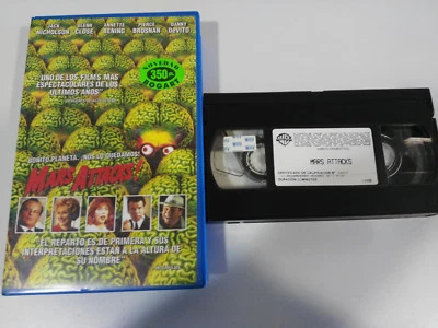 Mars Attacks! Jack Nicholson Glenn Close Brosnan - VHS Ausgabe Spanisch - Bild 1 von 3