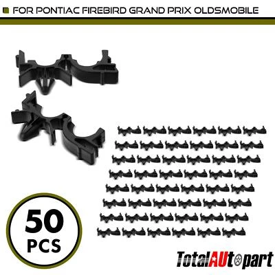 50 piezas clips de retención para Pontiac Oldsmobile 8,73 mm ID y 12,7 mm OD telar nailon Foto 1 de 4