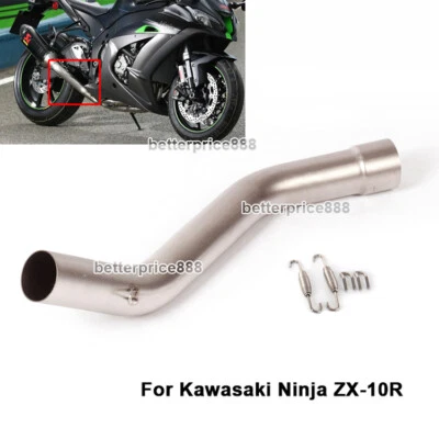 Глушитель 51 мм для средней выхлопной трубы скольжения для Kawasaki Ninja ZX10R 2008-2020 - Изображение 1 из 4
