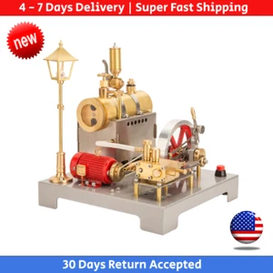 RETROL SE-02 Steam Engine Kit | Boiler, Generator & Street Lamp | 100PCS Metal - Picture 1 of 12