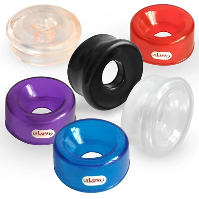 LeLuv Penis Pump Cylinder Seals Sleeve Soft Translucent TPR - 1.75 to 2.25 Inch - Image 1 of 3