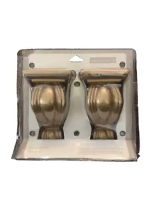 New Home Trends Set Of 2 Gold Sconces Beautify Any Window / Mantle/Banister. New - Picture 1 of 4