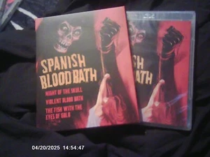 Spanish Blood Bath 3-Film w/slipcover Vinegar Syndrome BRAND NEW Blu-ray - Picture 1 of 2