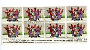 Vintage VALLEY-LODE TB local CHRISTMAS SEAL sheet Lowell Herrero artist 1980 - Picture 1 of 2