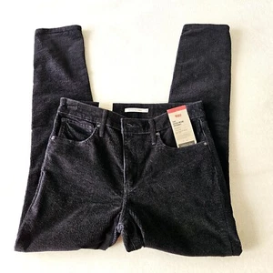 Levi's 721 High Rise Skinny Black Corduroy Jeans Pants Women's 31W x 30L - NWT - Picture 1 of 13