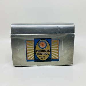 VTG Metal General Mills Products Control Service Box w/ Recipe Cards Used - Picture 1 of 15