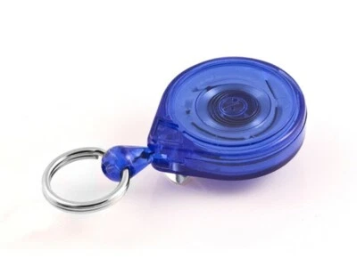 KEY-BAK Mini-Bak Blau Schlüsselanhänger Jojo Schlüsselrolle mit Clip - Bild 1 von 3