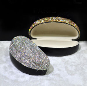 Bling Crystal Diamante Diamond Eyeglass SunGlasses Storage Box Case cover Holder