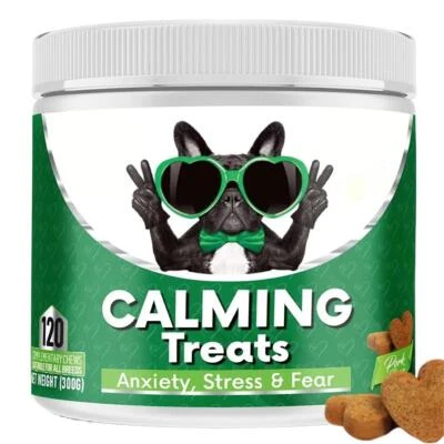NutriPaw Calming Treats For Dog Reduce Stress Fear Separation Barking 120 Pieces