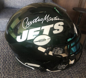 Curtis Martin Signed NY Jets Speed Flex Authentic Helmet With Visor & PSA COA