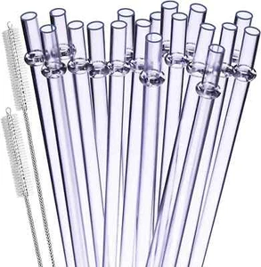 Klare wiederverwendbare Hartplastik Strohhalme für Yeti/Rtic 9 ZOLL, 9 ZOLL - Bild 1 von 2