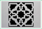 Damask floor tile mylar stencil, 190 micron reusuable flexible stencil
