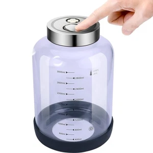 Fermentation Mason Jar, 3L Glass Pickle Jar for Fermenting, Glass Canister fo... - Picture 1 of 7