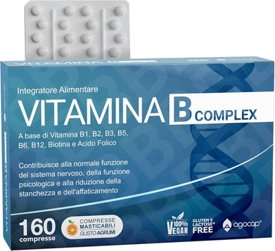 Vitamina B Complex, Vitamina B, ®. Integratore Di Vitamina B1, B2, B3, B5, Vitam - Immagine 1 di 4