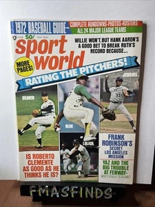X6 1972 Tom Seaver Vida Blue Jenkins Lolich Sport World Magazine  - Imagen 1 de 1