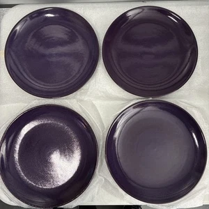 Set 4 piatti da portata vintage in ceramica brughiera viola coupè 11" - Foto 1 di 14