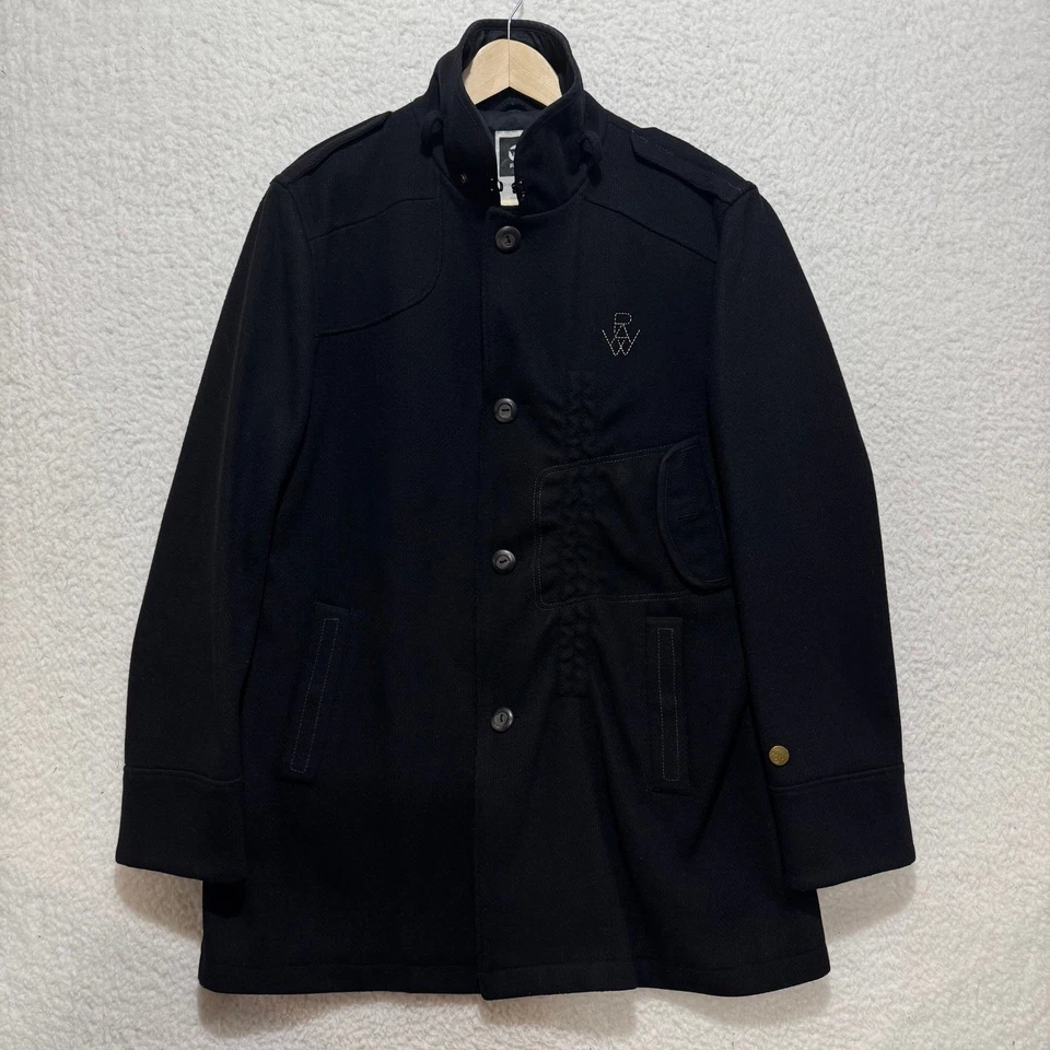 G Star Raw Men's Decoy Wool Garber Trench Coat Black Size XXL - Image 1 of 4