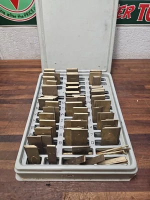 K343- Engraving Plate Engravograph New Hermes Engraving Fonts 35-021 Old 190 - Image 1 of 4