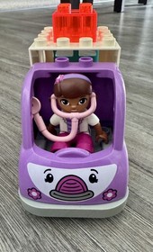 LEGO Duplo LOT Disney DOC MCSTUFFINS Rose the Ambulance & DOC FIGURE 