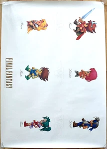 Final Fantasy RARE PS1 51.5cm x 73cm Japanese Promotional Poster - Picture 1 of 2