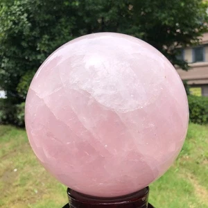 Bola de cristal de cuarzo rosa natural de 15,15 lb Reiki curativo 1561 - Imagen 1 de 16