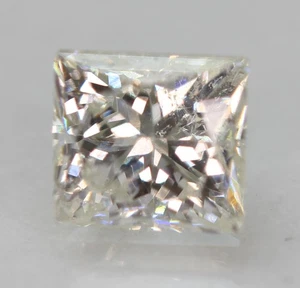 0,46 Karat H SI2 Princess natürlicher verbesserter loser Diamant 4,16 x 3,76 mm Breite VIDEO - Bild 1 von 3