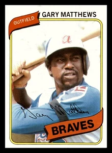 Gary Matthews 1980 Topps #355 Atlanta Braves NM-MINT - Picture 1 of 2