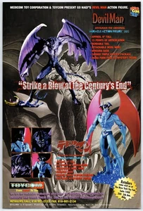 Vintage Print Ad 1999 Devilman Action Figure Anime Toy Original Promo Poster Art - Picture 1 of 4