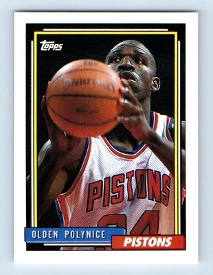 1992-93 Topps Olden Polynice Detroit Pistons #265 - Image 1 of 2