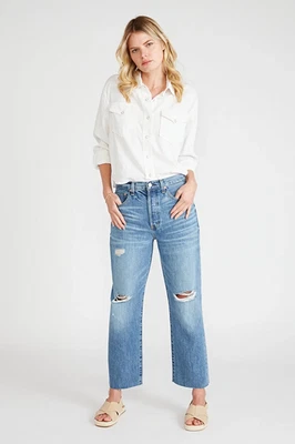 Pantalones de mezclilla para mujer Etica nuevos con etiquetas Tyler vintage rectos Fleetwood talla 26 Foto 1 de 4