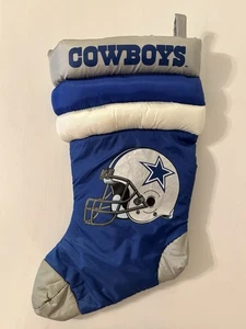 1992 Russ Berrie Dallas Cowboys NFL Helm Weihnachtsstrumpf 17 Zoll Puffy Plüsch - Bild 1 von 16