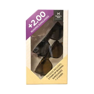 Set occhiali da lettura Member's Mark +2.00 - Include 2 paia e 2 custodie - Foto 1 di 2
