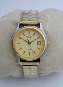 RELOJ GIRATORIO VINTAGE SUIZO MUJER L3028 ORO ACERO INOXIDABLE EXPANSOR GENUINO - Imagen 1 de 9