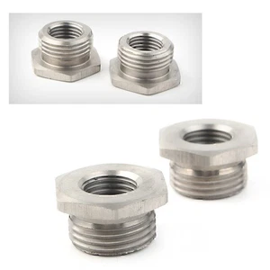Adapters Reduce O2 Sensor Ports Bungs Stainless Steel 18MM To 12MM Fit Harley - Picture 1 of 10