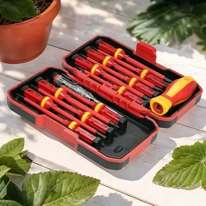 13x 1000V Electrician Repair Tools Kit Insulated Screwdrivers Set Magnet Bits UK - Picture 1 of 8