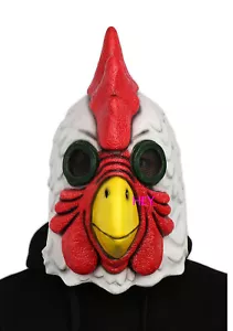 2022 NEW Game Richard Rooster Mask Hotline Miami Cosplay Latex Mask Adult Props - Picture 1 of 6